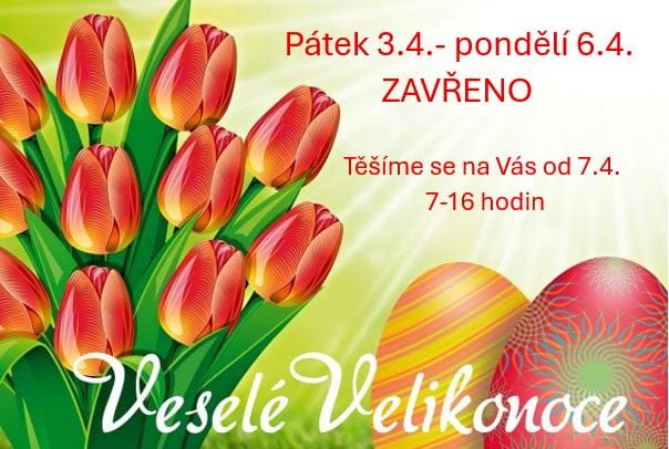 Velikonoce 2026 | Stavebniny Jiří Petřek | Stavební materiál a odborné poradenství